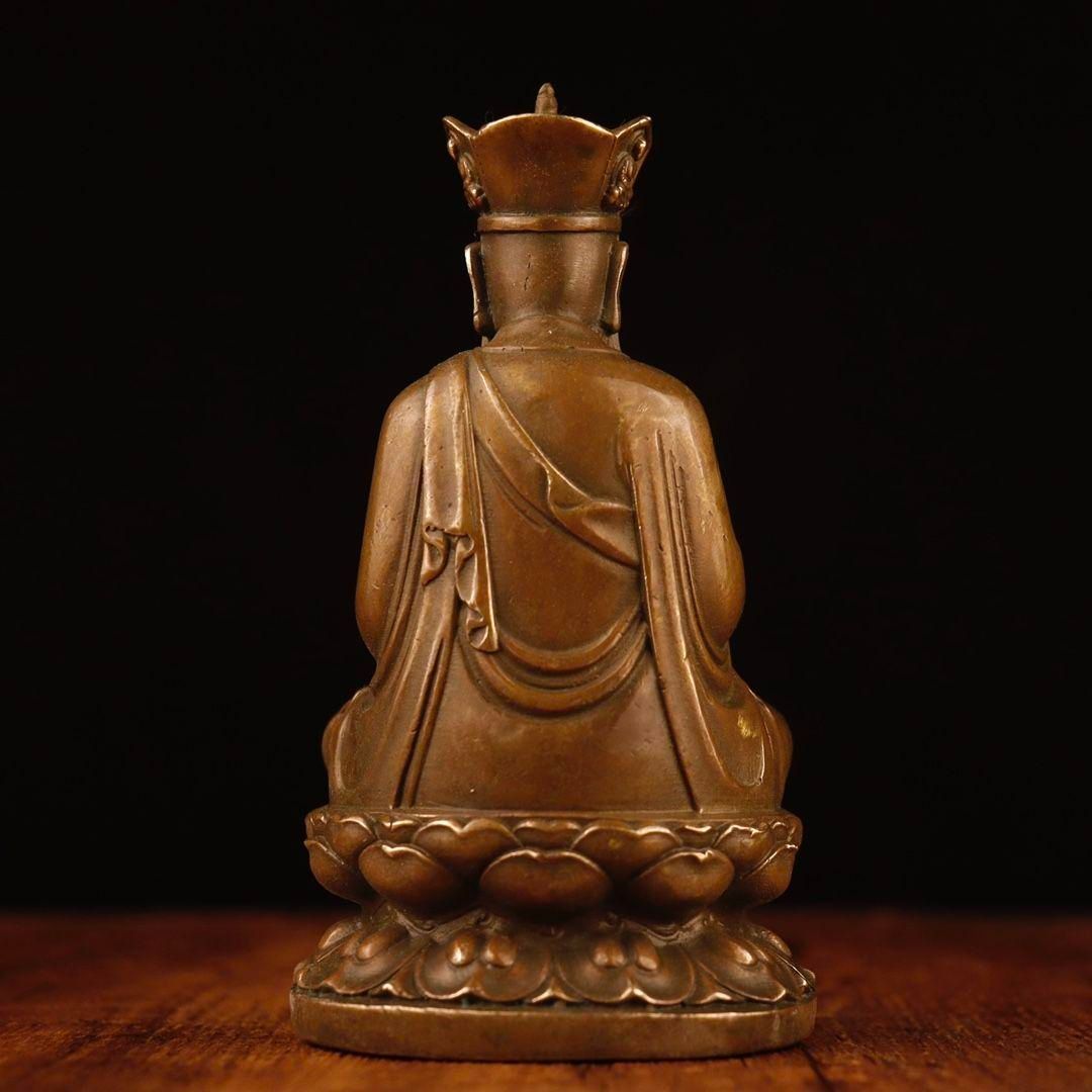 仏教美術 仏像 地蔵王仏像 銅製 銅器 工芸品 美術品 置物 仏教美術 仏像 地蔵王仏像 銅製 銅器 工芸品 美術品 置物 - メルカリ