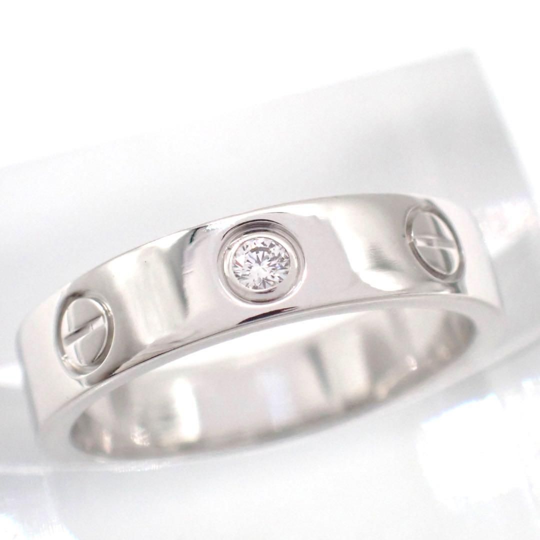 カルティエ 47 ミニラブ リング 1P ダイヤ 750 K18WG 3870 カルティエ 47 ミニラブ リング 1P ダイヤ 750 K18WG 3870 - メルカリ