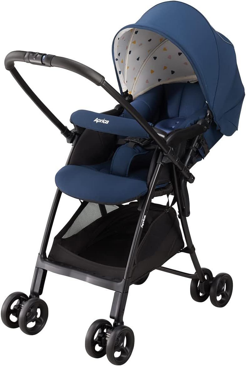 アウトレット Aprica アップリカ A型ベビーカー カルーンエアーメッシュ 1か月～36か月まで 軽量 両対面 ネイビー 2177782 展示品|送料無料|