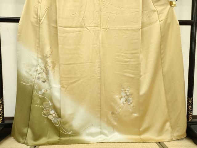 平和屋着物○訪問着 友禅 草花文 暈し染め 金銀彩 やまと誂