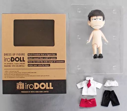おそ松さん フィギュア iroDOLL カラ松 カフェ スタイル ドール 中古】フィギュア iroDOLL 松野一松(カフェスタイルver.) 「おそ松さん