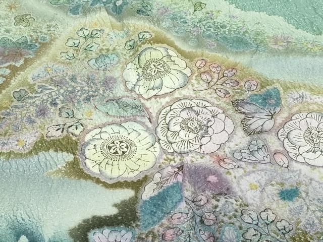 平和屋本店□極上 吉乃一廉 幻の辻が花 訪問着 辻が花 絞り 暈し染め