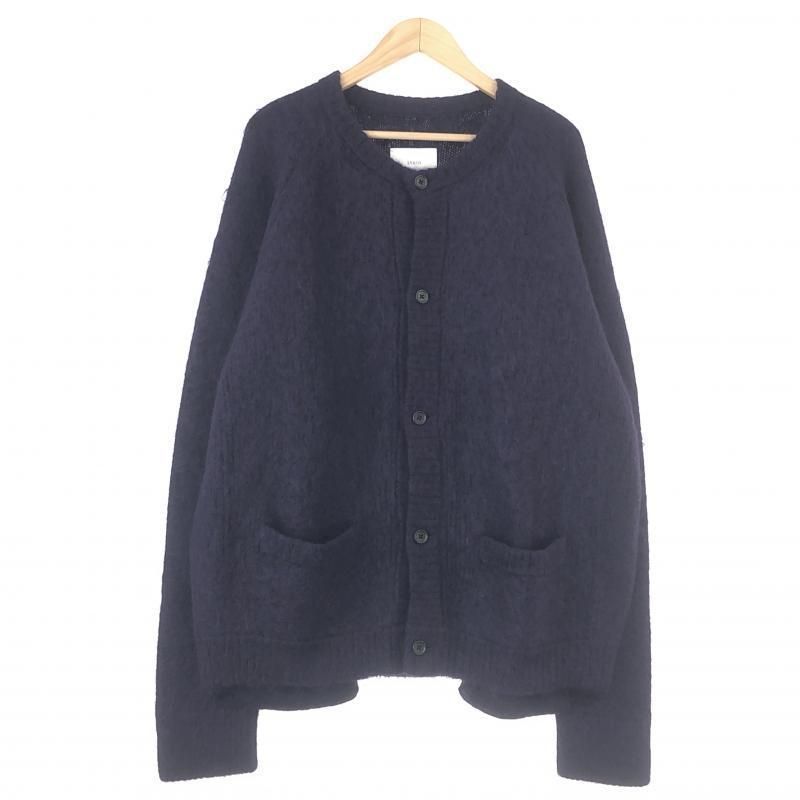 中古】stein モヘアカーディガン M ST.445 バイオレット シュタイン[10  