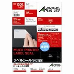 エーワン キレイにはがせるラベルシール/宛名シール  再剥離 マルチタイプ 31175