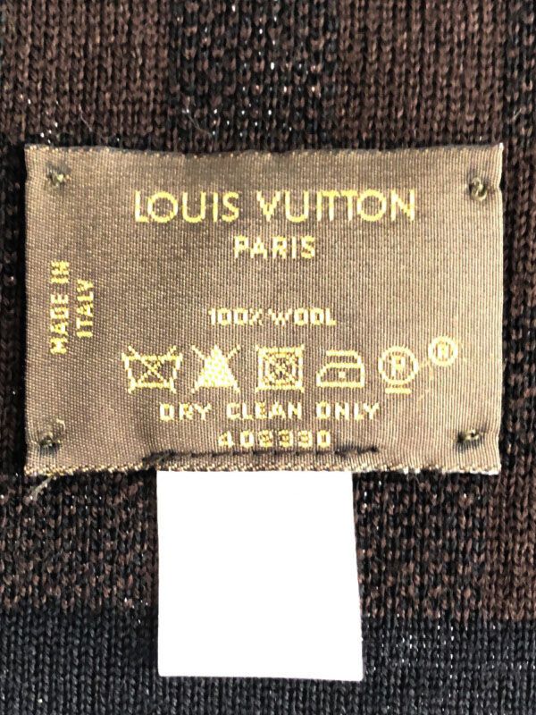 定番人気】ルイヴィトン マフラー ブラウン LOUIS VUITTON ルイ