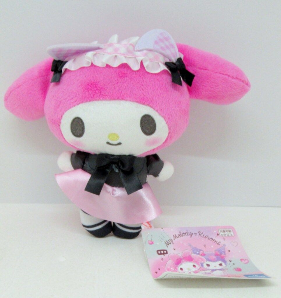 エンジェルマイメロちゃん ぬいぐるみ pream マイメロディ・クロミ エンジェル×こあくまキャットぬいぐるみ