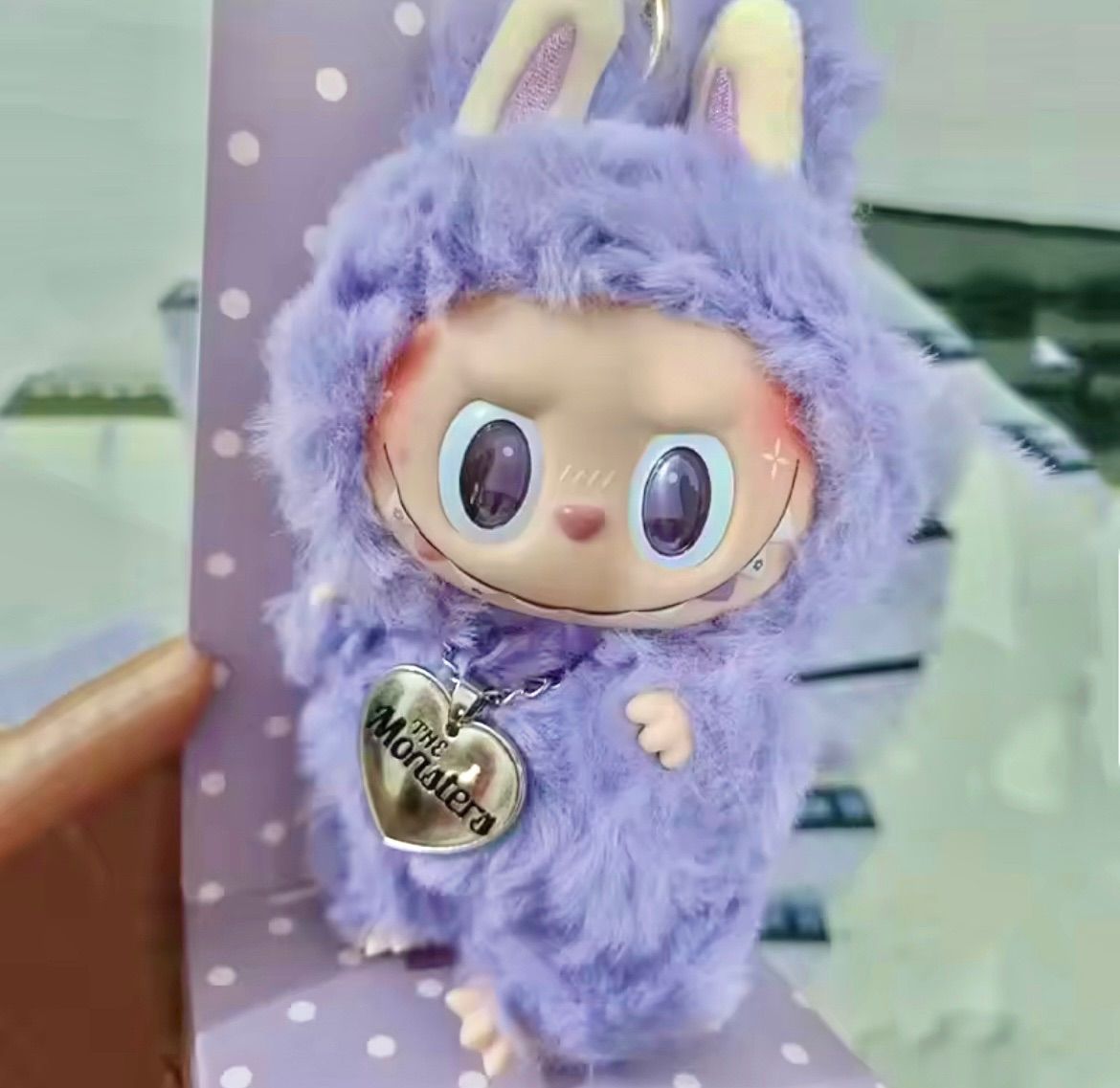 【新品】LABUBU ラブブ ぬいぐるみ パープル ZIMOMO ラブブ ENERGY LUCK ぬいぐるみ パープル 紫 LABUBU MONSTERS