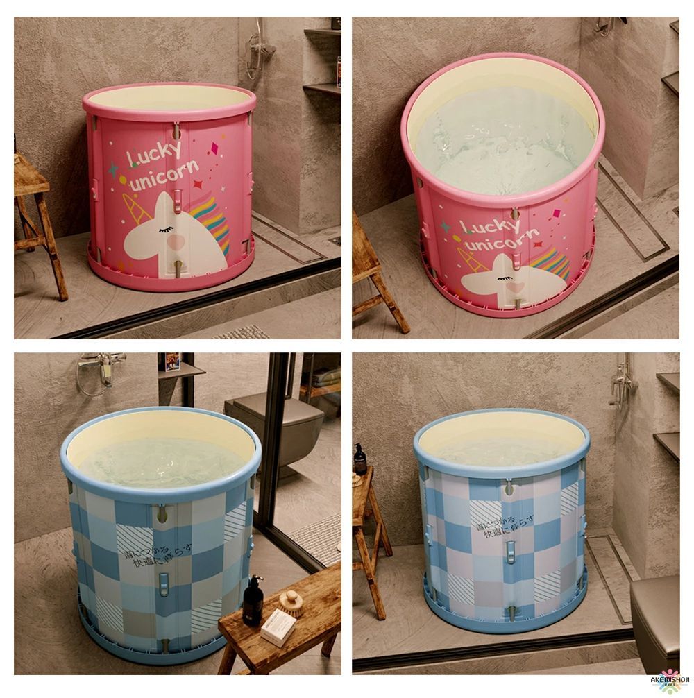 組立不要 折りたたみバスタブ