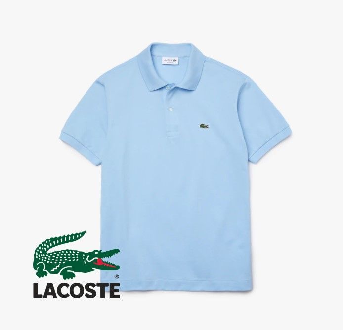 LACOSTE】ポロシャツL1212 半袖 メンズ XS ペールブルー-