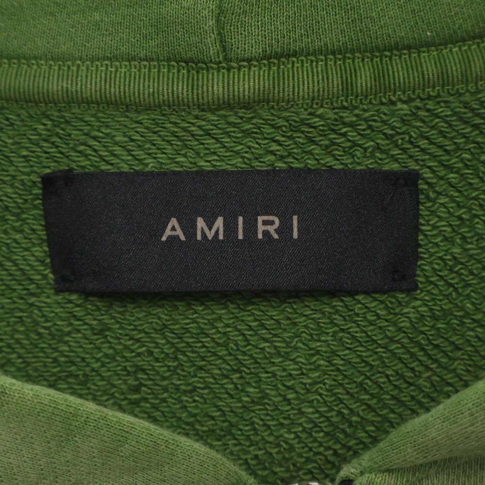 AMIRI (アミリ) ショットガン加工ジップ スウェットパーカー フロント