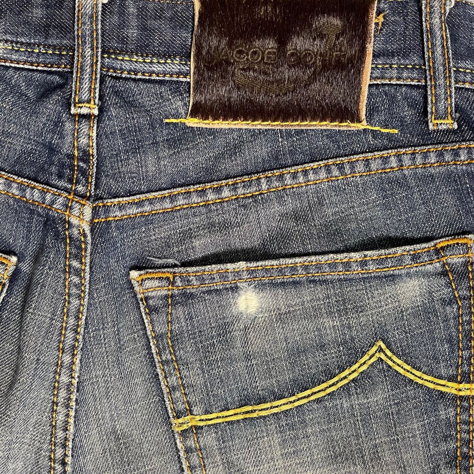 MADE IN ITALY製 JACOB COHEN J610 ダメージデニムパンツ インディゴ