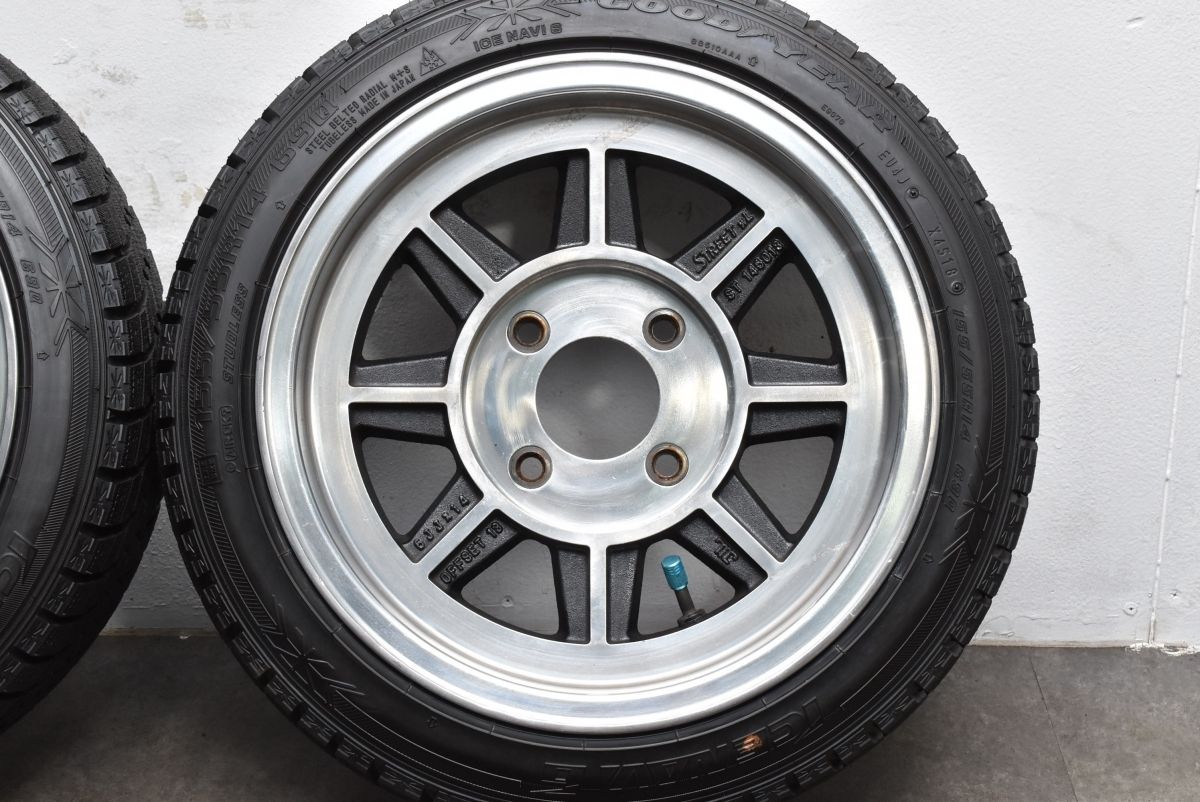 カプチーノサイズ ハヤシレーシング ハヤシストリート 14in 5.5J 19 6J 13 PCD114.3 グッドイヤー アイスナビ6 155 55R14 FFCRYSTALESIA_COM