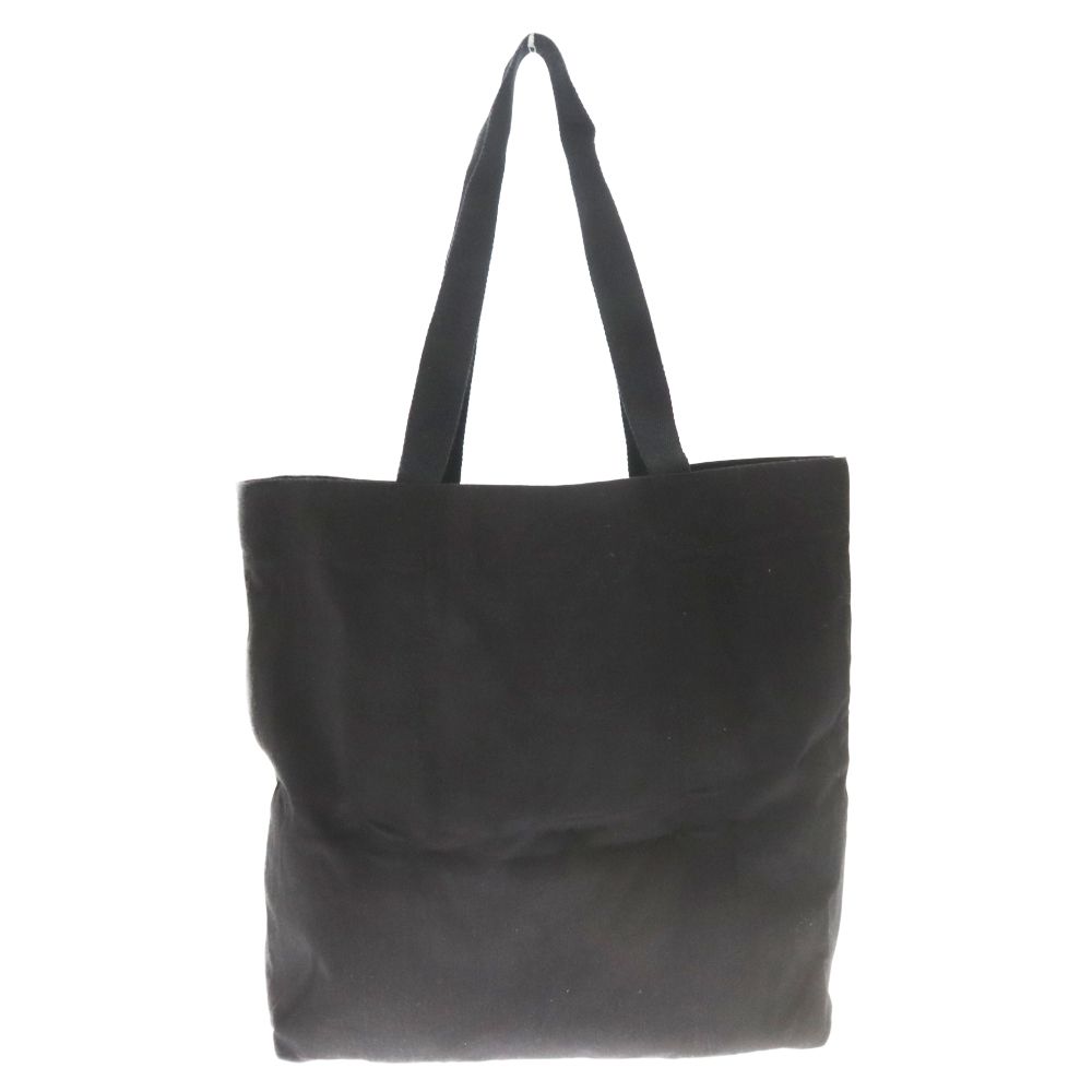 Yohji Yamamoto POUR HOMME (ヨウジヤマモト プールオム) NOVELTY TOTE BAG シグネチャーロゴ  コットンキャンバストートバッグ ブラック ノベルティ 青山本店限定 - メルカリ