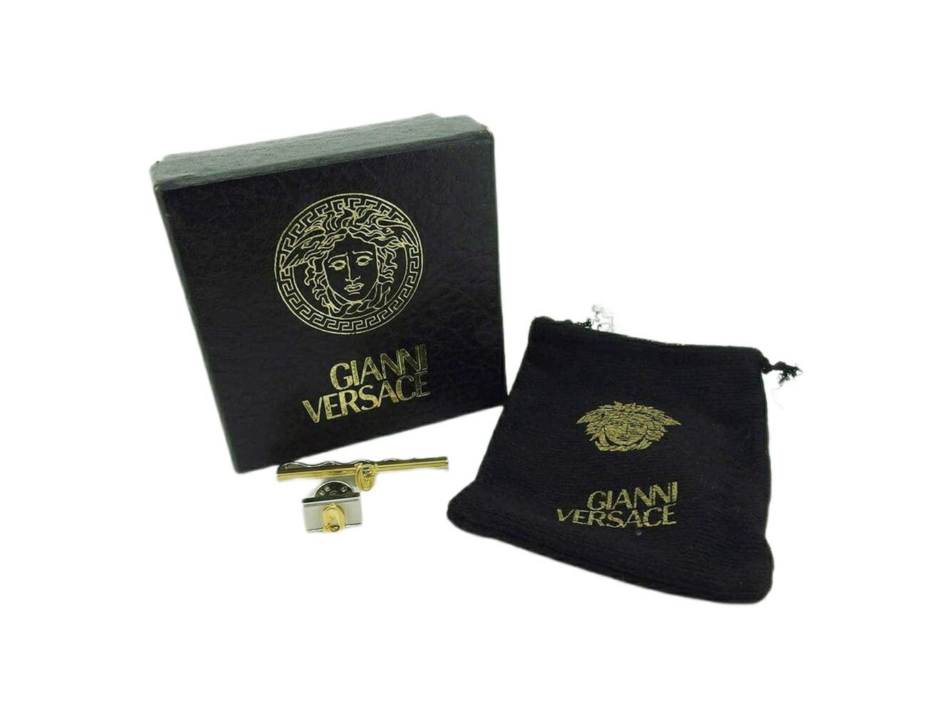 ジャンニヴェルサーチ タイピン GIANNI VERSACE ジャンニ・ヴェルサーチ Gianni Versace タイピン シルバー×ゴールド