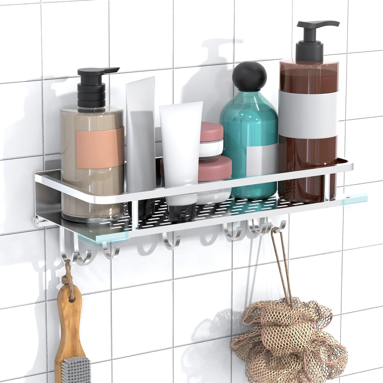 【新着商品】浴室ラックシャワーラック強力粘着固定お風呂の壁に 風呂場 ラック 風