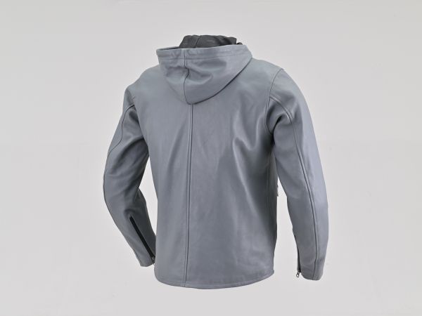 ルーティーンレザージャケット グレー