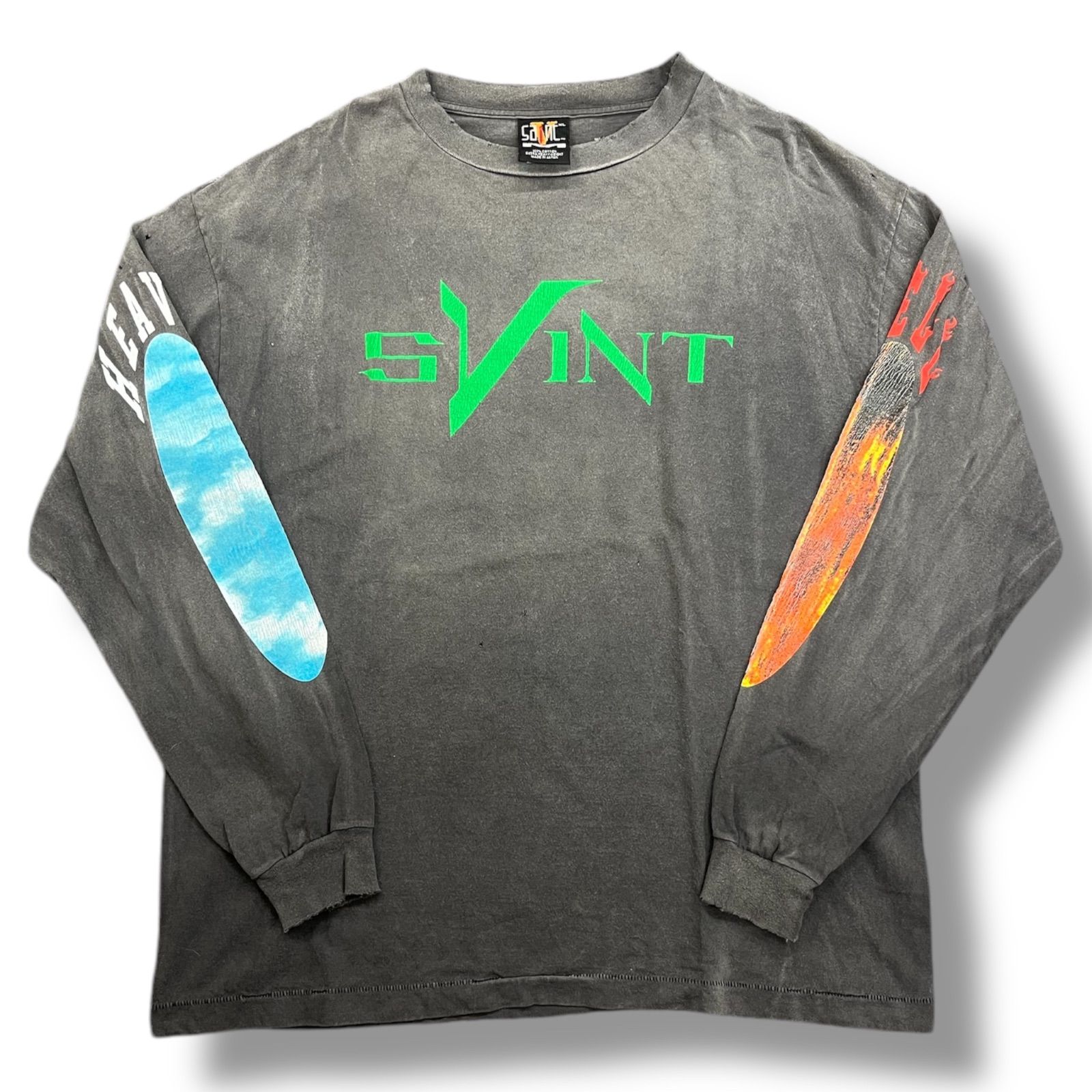 Saint MICHAEL×VLONE skull ロンT SAINT Mxxxxxx Michael VLONE VL bone LS tee new 22AW | eBay