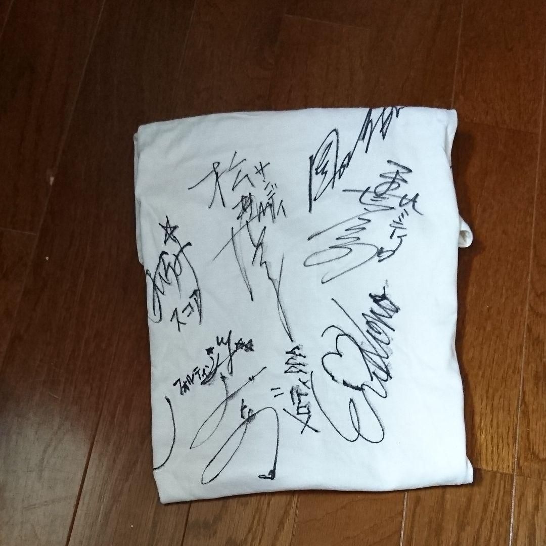ガルフォース地球章 声優さん鶴ひろみさん他寄せ書きサインTシャツ（1  