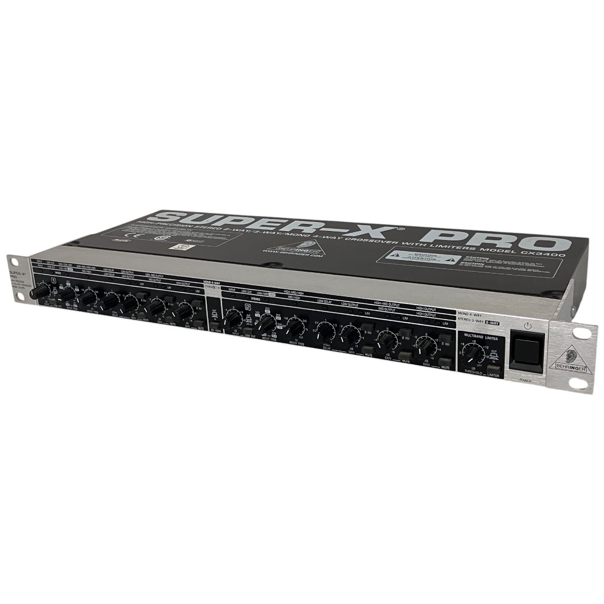 BEHRINGER SUPER-X PRO CX3400 クロスオーバー チャンネル ディバイダー ジャンク F10077617