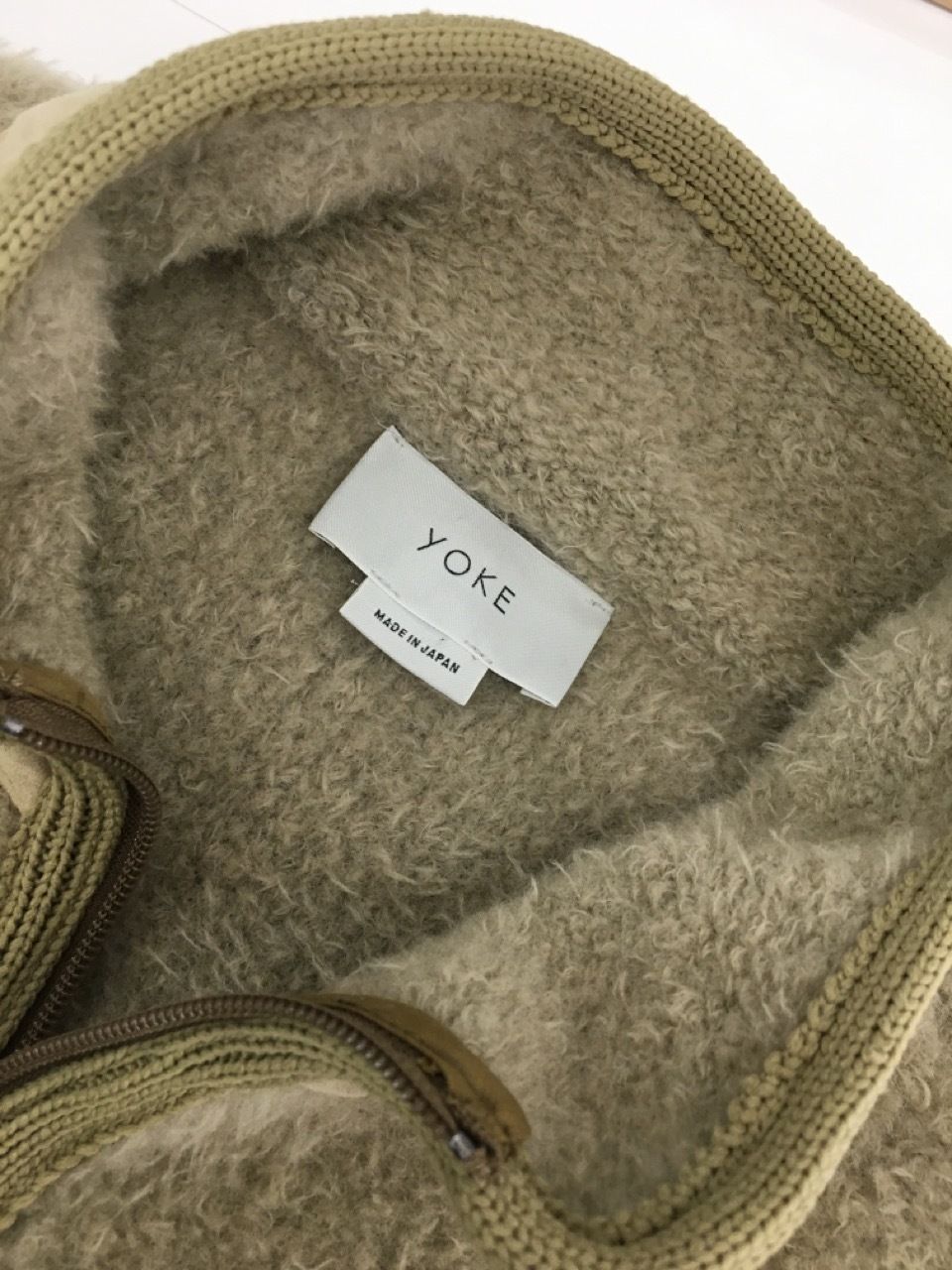 ヴィンテージ YOKE 3G KNIT FLEECE BLOUSON SAND BEIGE S | www