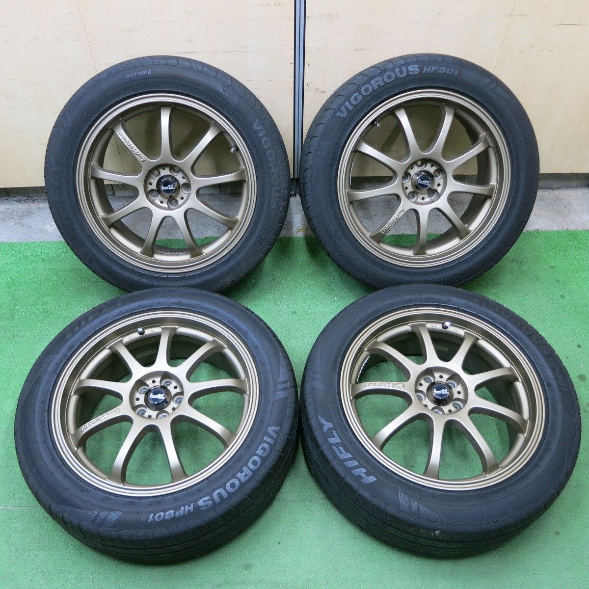 4本価格 フォレスター 等 LM SPORT 225|55R18 ハイフライ VIGOROUS HP801 LMスポーツ 18インチ PCD100|5H 5042302ナノ