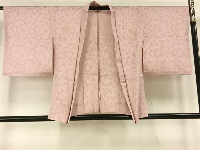 平和屋着物▽羽織 スリーシーズン 春夏秋 塵除け 草花文 正絹 AABC0504fy