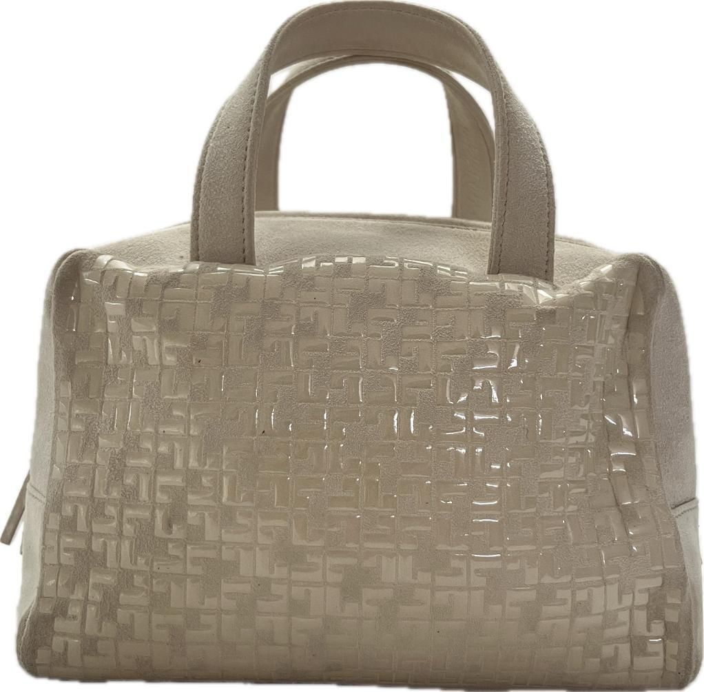 【希少】LOEWE ハンドバッグ アナグラム リピート ベージュ スウェード 希少】LOEWE ロエベ ハンドバッグ アナグラム リピート 手提げ
