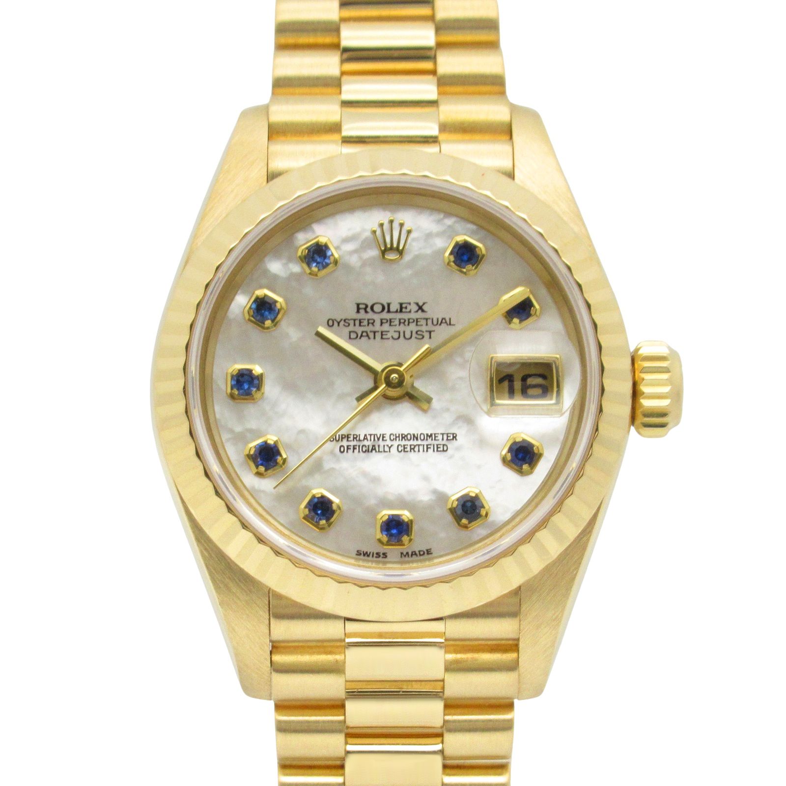 ロレックス M69178 K18コマ ROLEX ロレックス 69178G デイトジャスト 10P ダイヤモンド