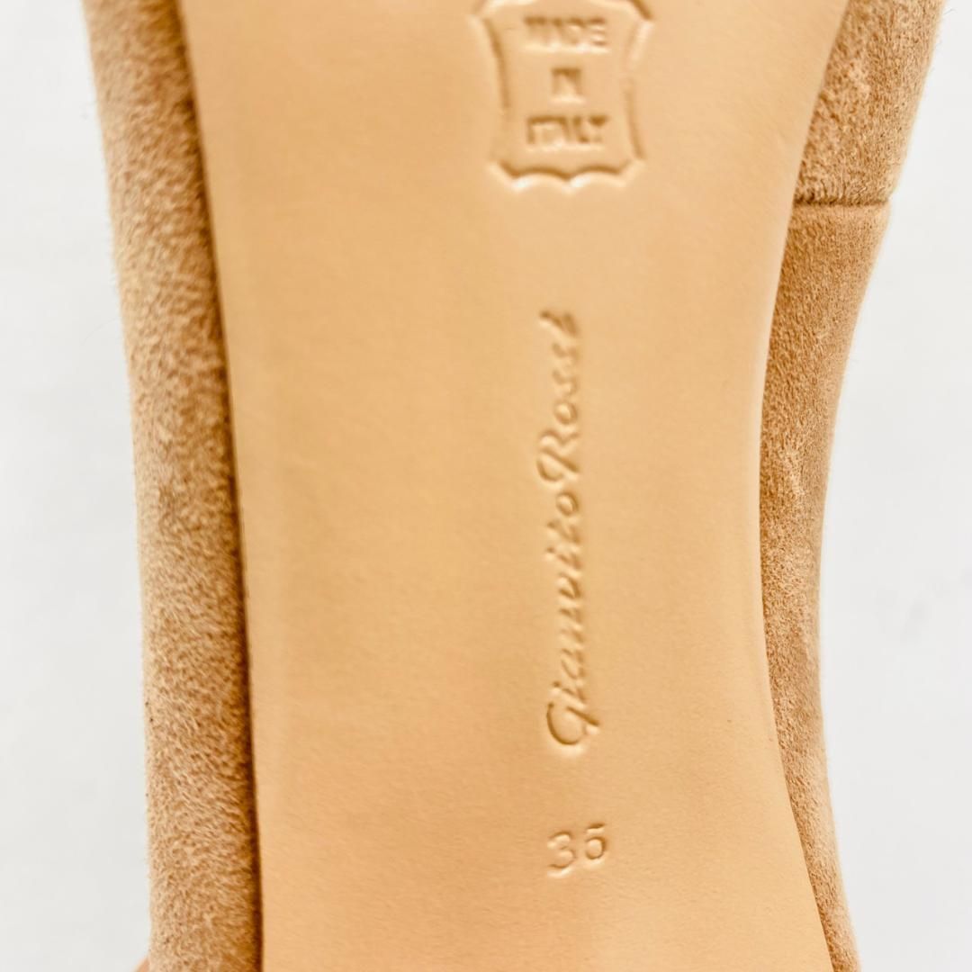  Gianvito Rossi ブーティー VAMPスウェードパンプス 36 ブーティ ブーツ