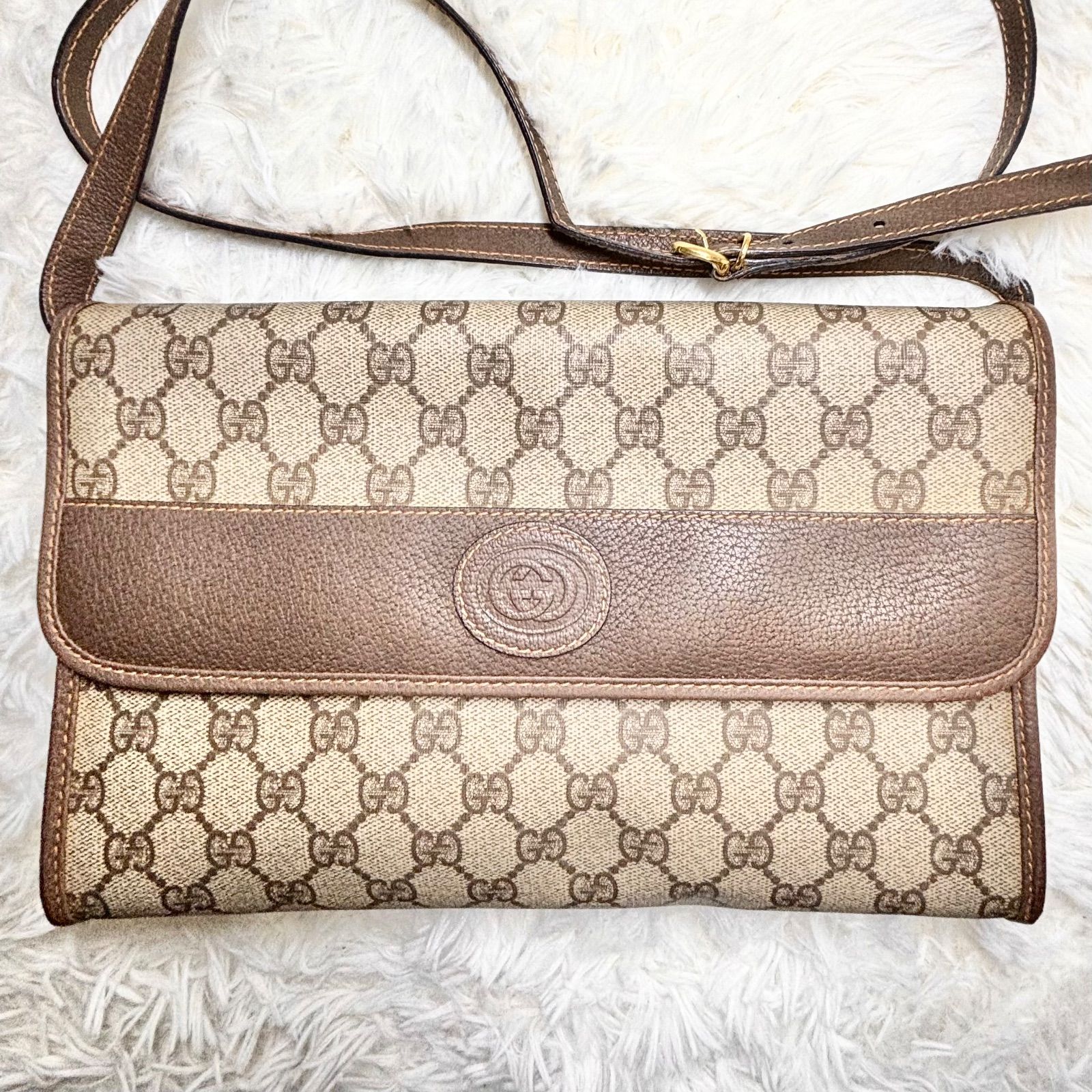 Gucci オールドグッチ gg柄 ショルダーバック 004 261 0264 - メルカリ