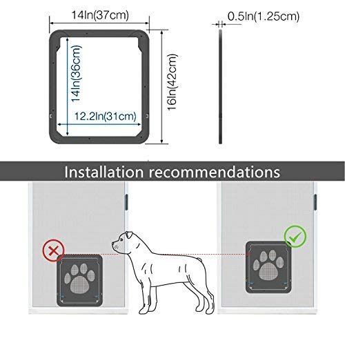 犬用網戸用引き戸 磁気自動閉鎖