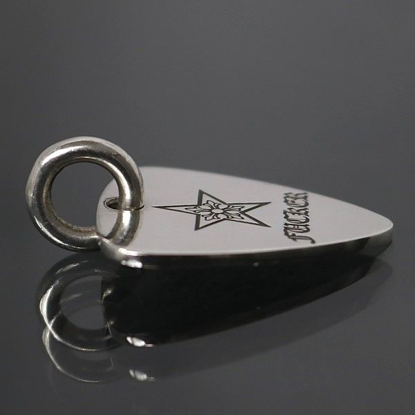  CHROME HEARTS クロムハーツ ギターピック ペンダント スターファッカー メンズ シルバー SV 925 100719 ネックレス アクセサリー