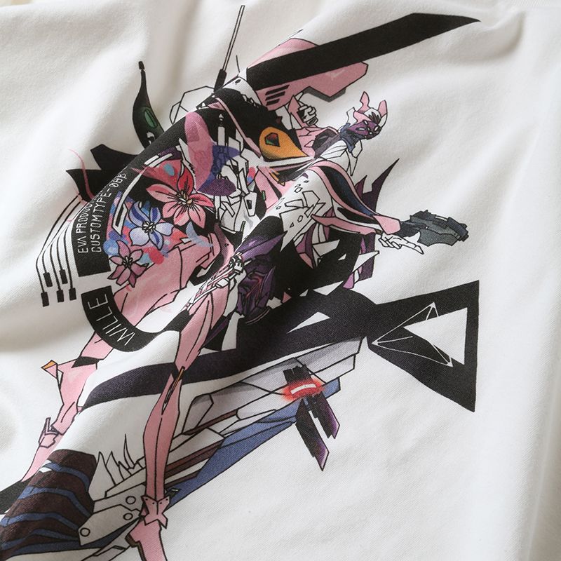 Abstract EVANGELION T-Shirt β（KENTA KAKIKAWA）（WHITE（EVA-01 β）） エヴァンゲリオン公式アパレルブランド【RADIO EVA Online Store】
