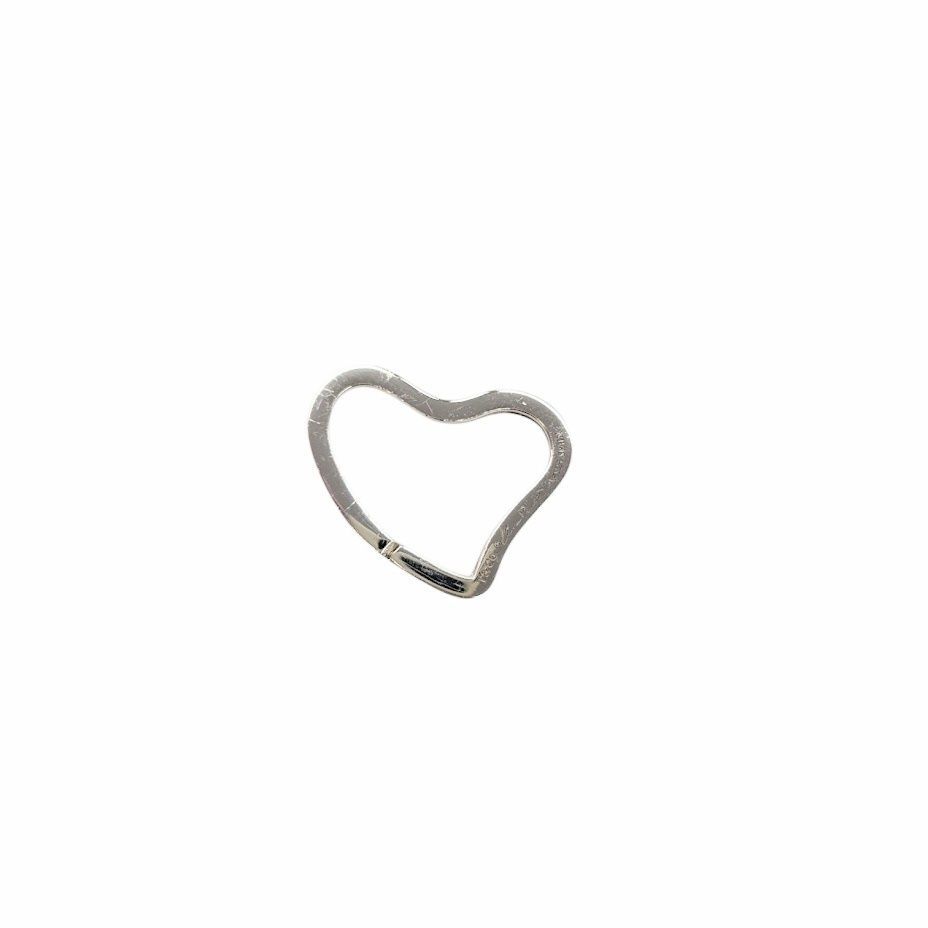 TIFFANY&CO.オープンハートキーリング　チャーム　シルバー TIFFANY&Co. ティファニー リング キーリング シルバーキー 正規