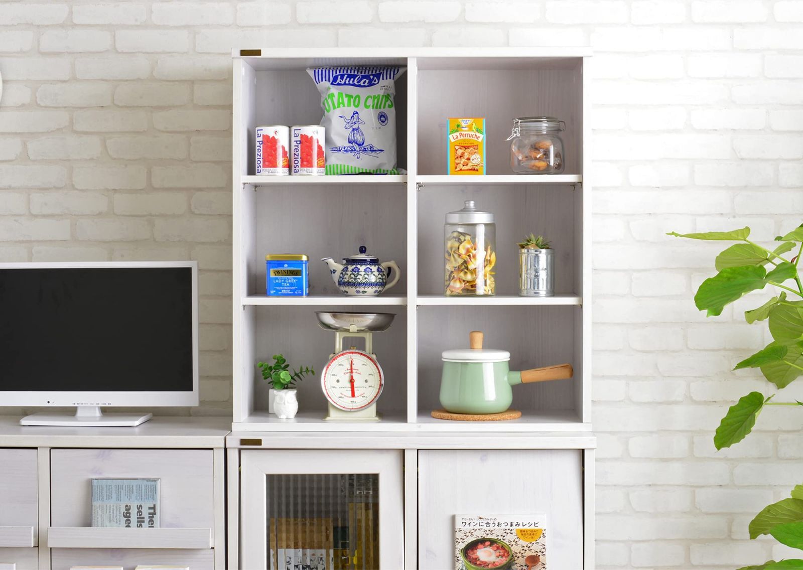 ホワイト 3段棚