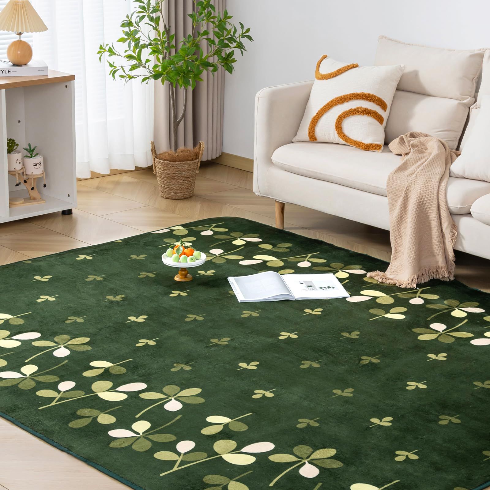 Keusnix カーペット ラグ ラグマット 滑り止め付 洗える 200*300cm(約4.5畳) オールシーズン快適に使用 床暖房 ホットカー Keusnix ラグ 綿 洗える 滑り止め付き 人気商品Keusnix ラグ