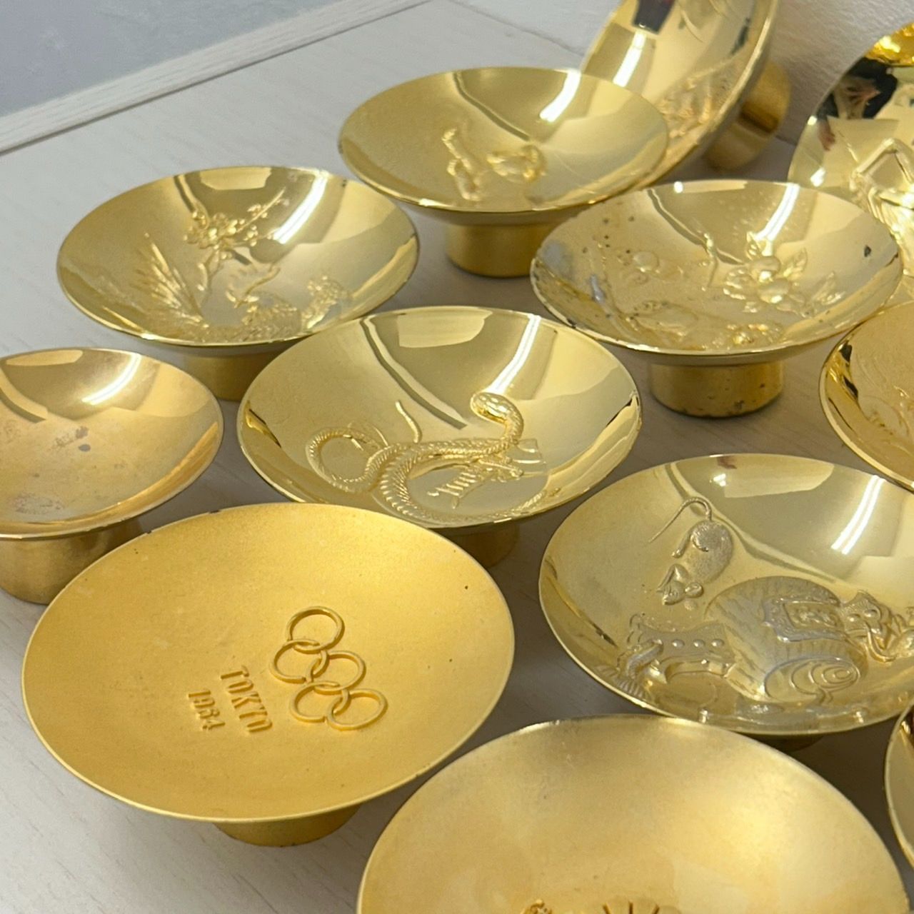 遺品整理 生前整理 杯 24KGP 金メッキ 金杯 メッキ杯 おまとめ 21点