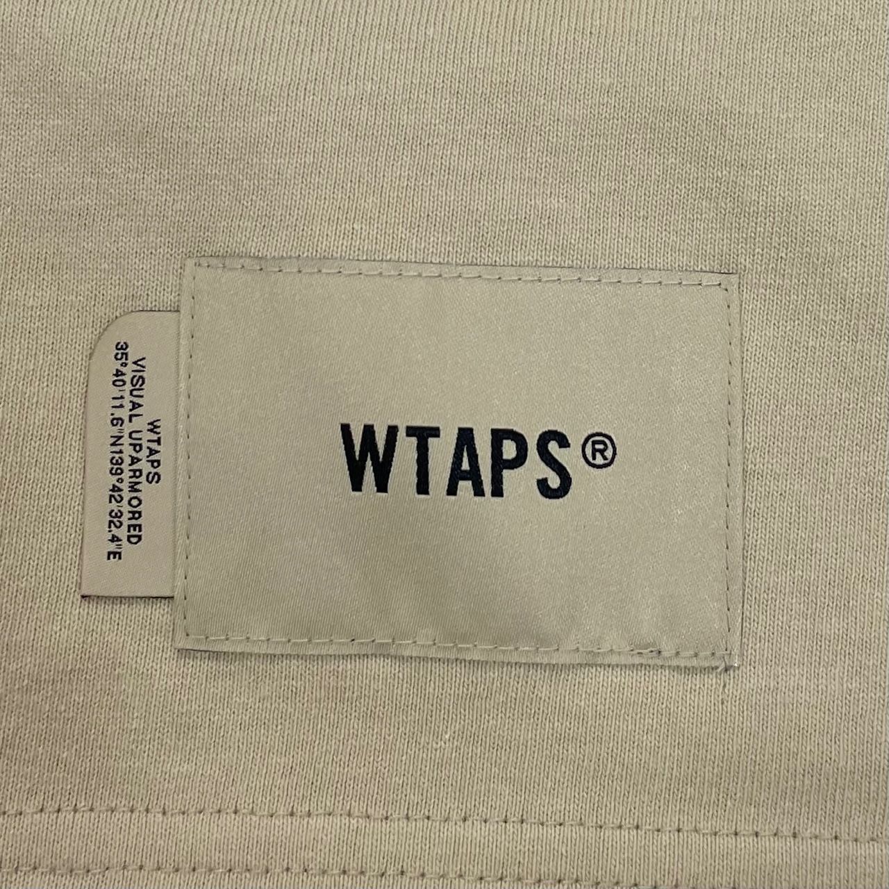 新品 WTAPS 23SS COLLEGE / SS / COTTON カレッジ ロゴプリント クルーネック Tシャツ ダブルタップス  231ATDT-STM06S ベージュ 03