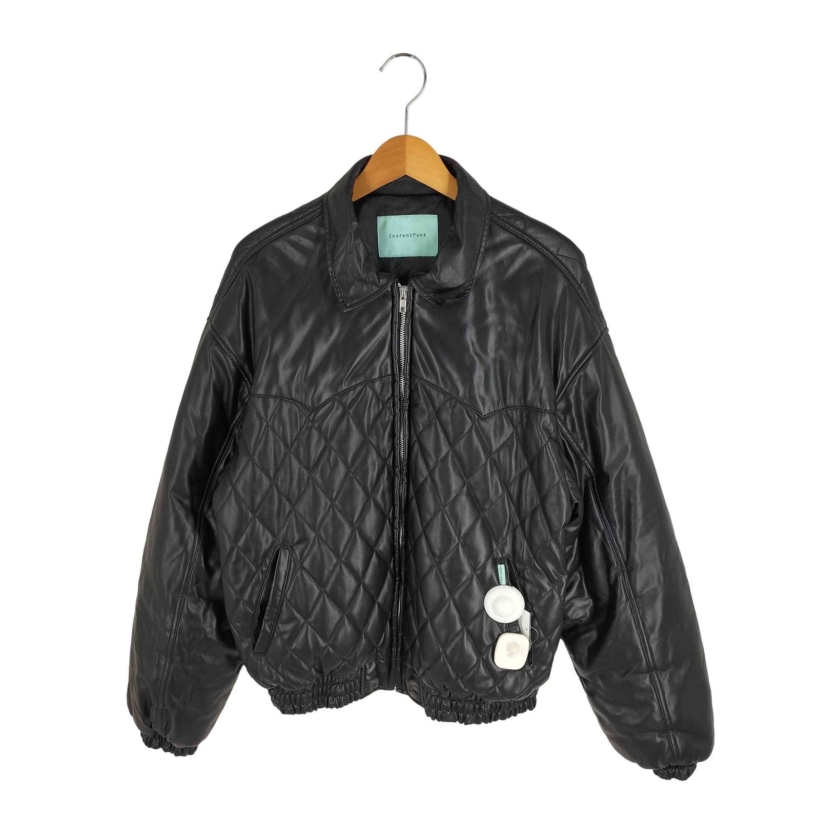ユーズドフルギ USED古着 22AW INSTANTFUNK キルティング フェイクレザー ジャケット メンズ JPN：0 