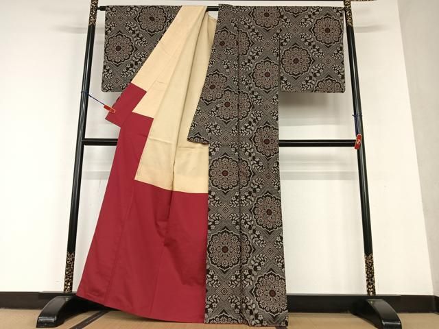 平和屋着物○本場大島紬 龍郷絣 草花文 正絹 逸品 AAAU8393zg - メルカリ 