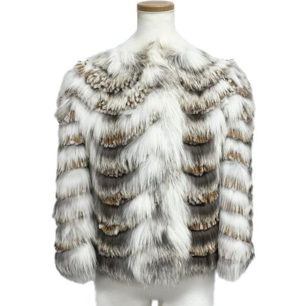 エルマノシェルビーノ ERMANNO SCERVINO フリンジ ダウンジャケット 