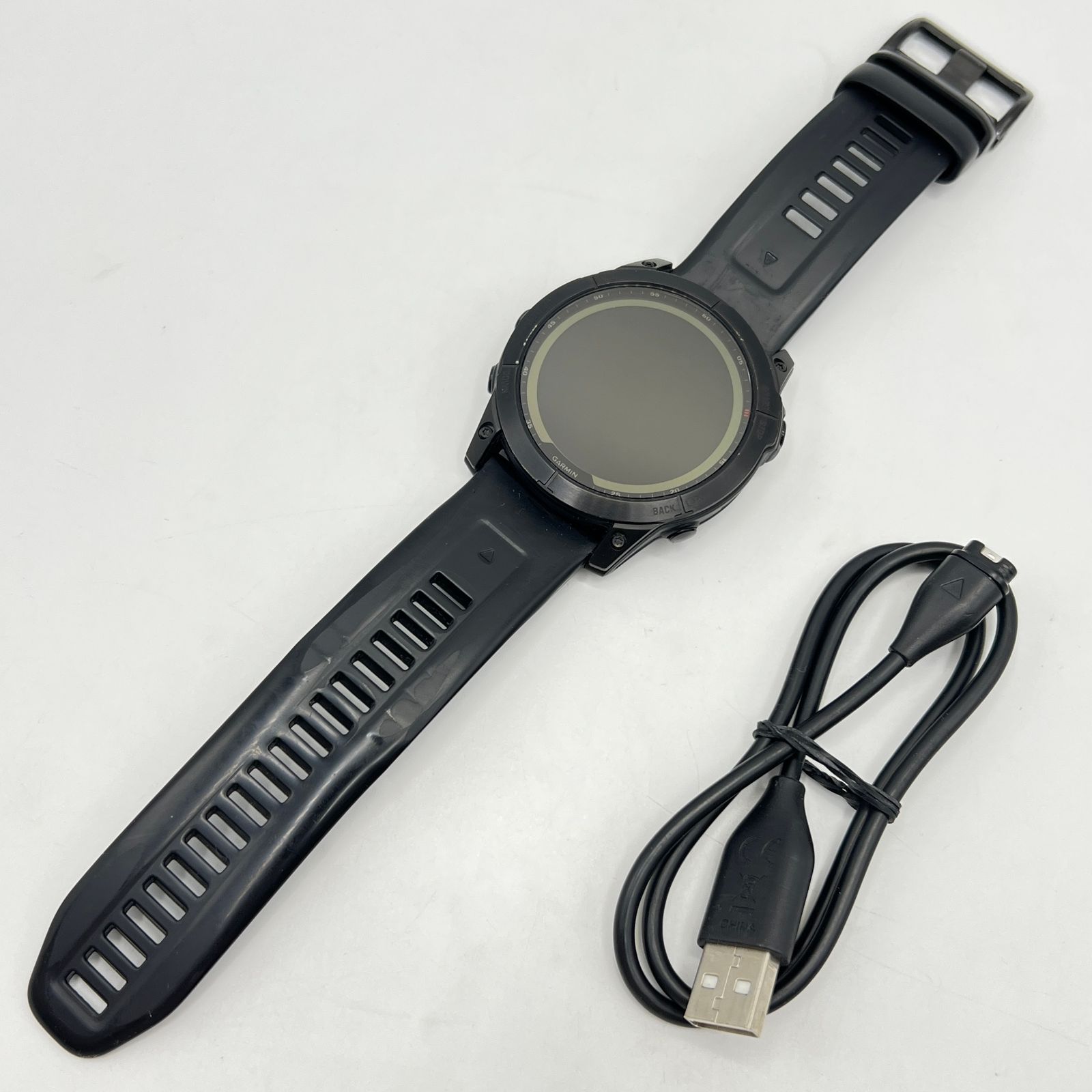 GARMIN fenix 7X Sapphire Ti Black DLC スマートウォッチ Bランク 