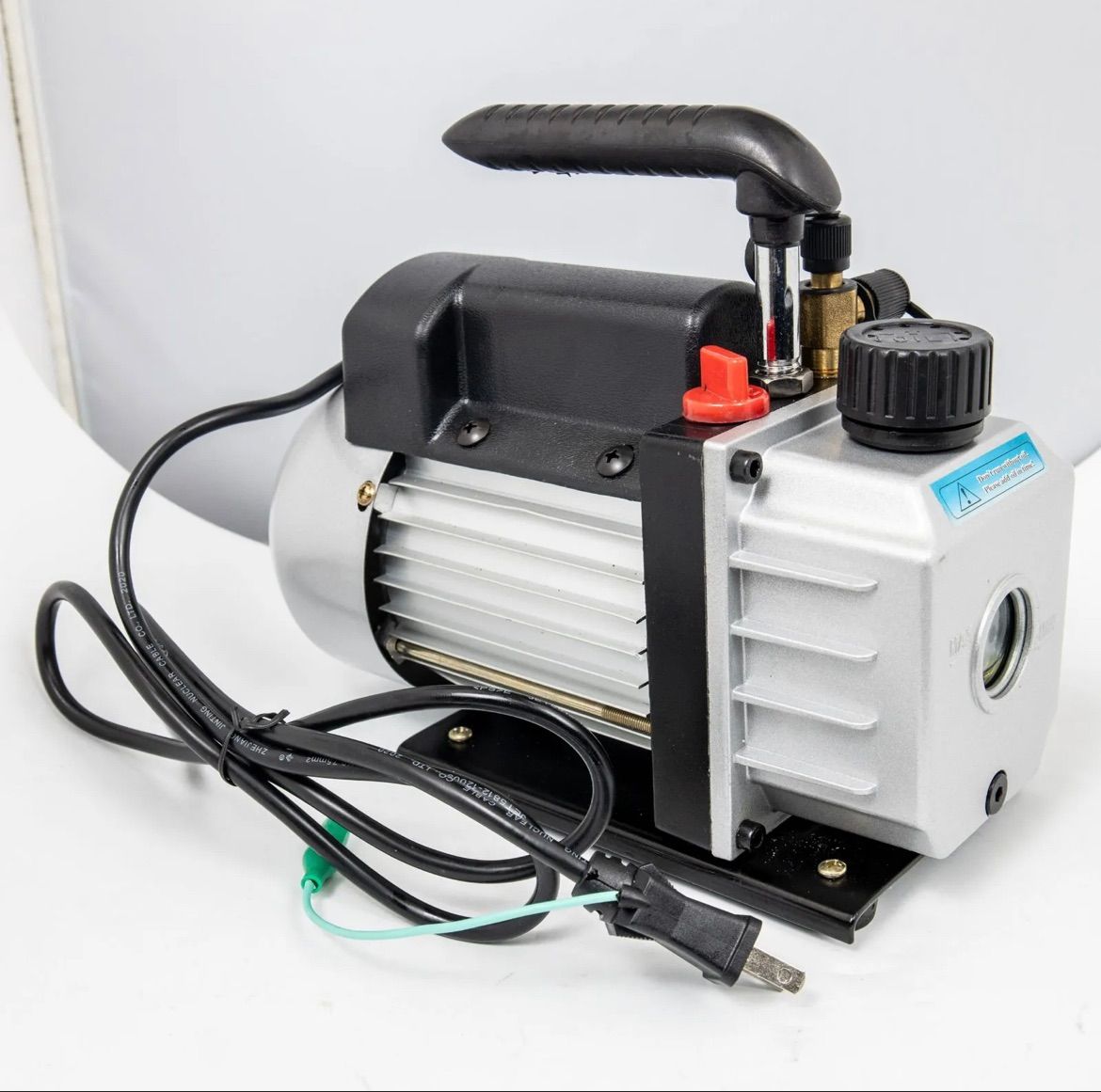 空調工具 電動真空ポンプ TW-0.5A 自動車エアコン修理用 エアコン 真空ポンプ 小型 エアコンガスチャージ ガス マニホールドゲージ