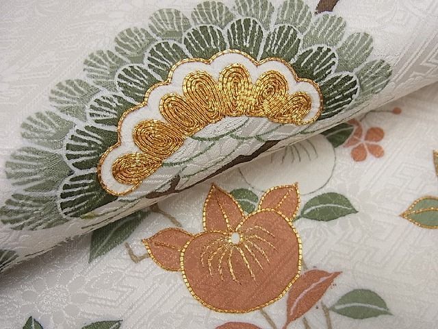 平和屋本店○極上 京都祇園の老舗 ぎをん齋藤 九寸名古屋帯 駒刺繍
