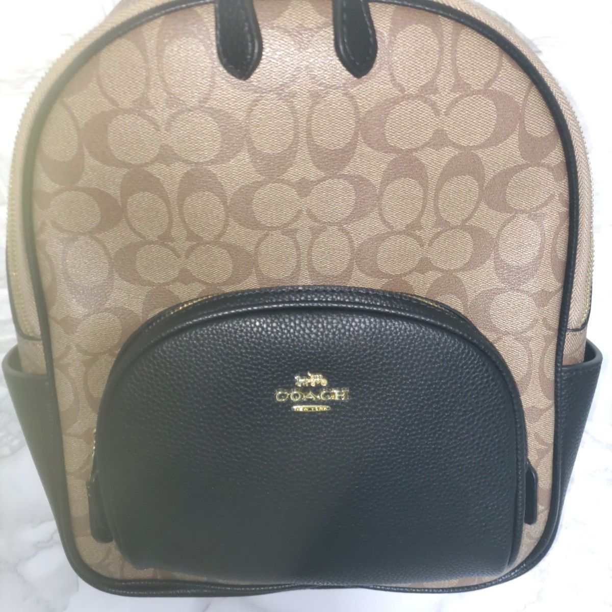 COACH コーチ C5671 シグネチャー バックパック カーキ ブラック 