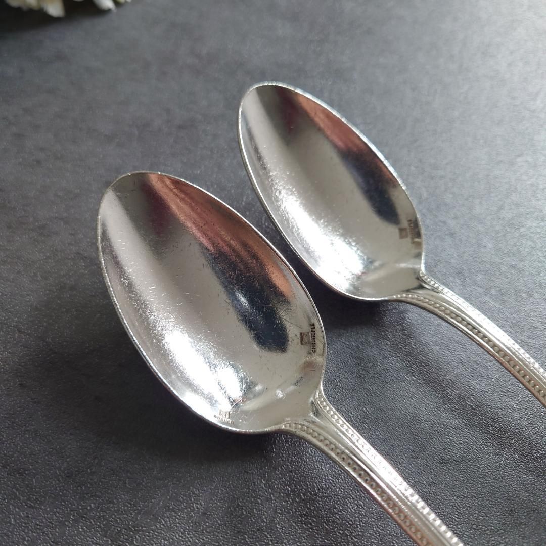 希少 クリストフル パール デザートスプーン 2点 - メルカリ