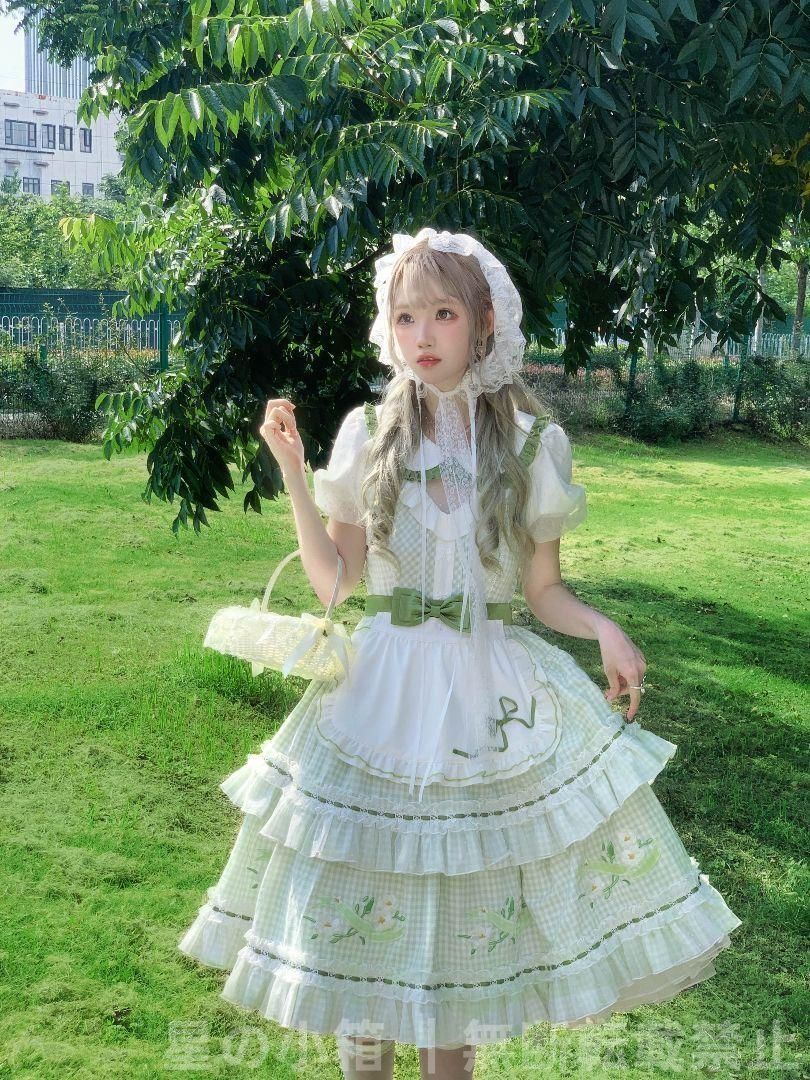 LT-354【新品】  lolita オリジナル 洋服 ロリータ ワンピース コスプレ衣装 キャラクター衣装 衣装 仮装 レディース 可愛 日系女子中高生 学園祭 文化祭 雰囲気 お呼ばれ イベント 大人 舞台 新