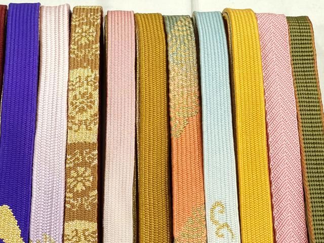 平和屋着物○和装小物 帯締め20本 高麗組 笹浪組 角八つ組 金銀糸 逸品  