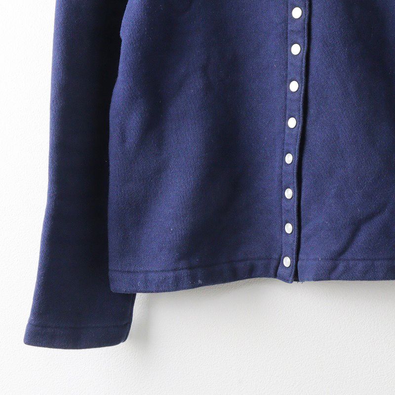 アニエスベー agnes b. コットン 裏毛 カーディガン プレッション T1