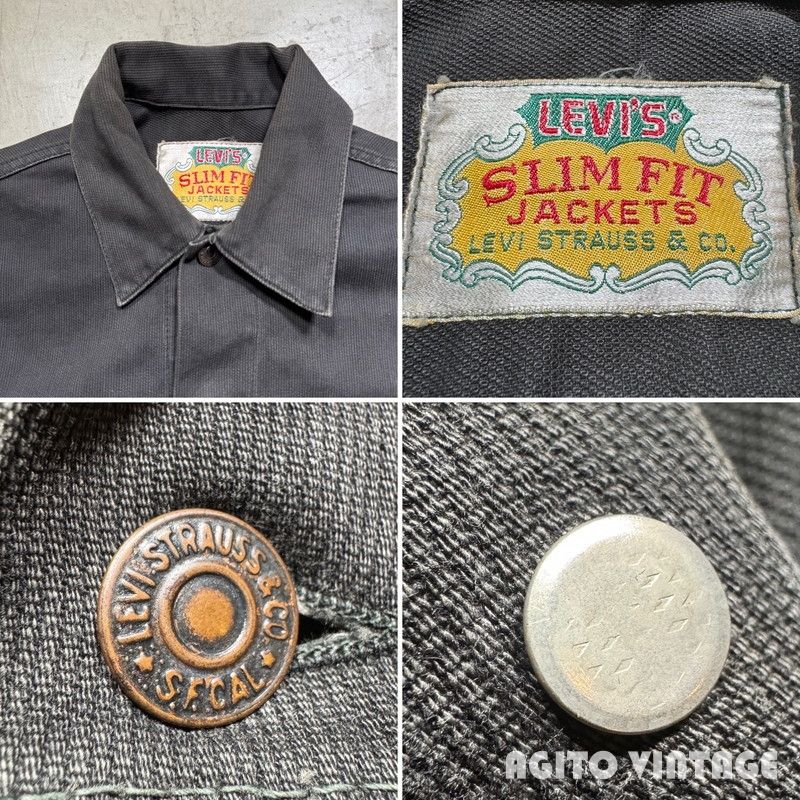 60's~ SPECIAL!! SLIM FIT JACKETS ブラックピケジャケット Big